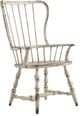 Hooker® Furniture Sanctuary Vintage Chalky White Spindle Back Arm Chair-0