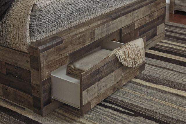 Benchcraft® Derekson Multi Gray Twin/Full Under Bed Storage-1