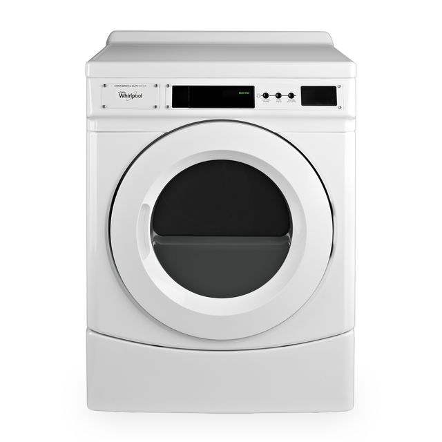Whirlpool Commercial 6.7 Cu. Ft. Non-Vend Gas Front-Load Dryer - White-0