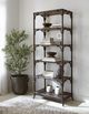 Hooker® Furniture Retreat Black Sand Pole Rattan Bookcase-1