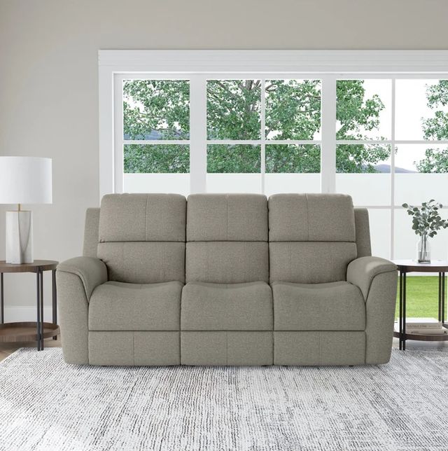 Flexsteel® Henry Fog Power Reclining Sofa with Power Headrests and Lumbar-1