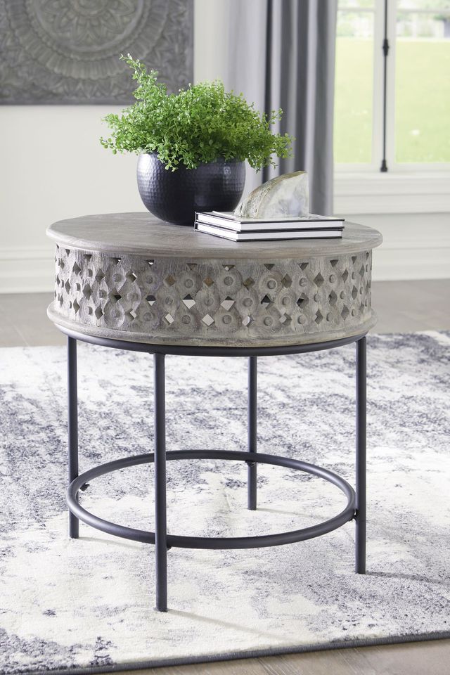 Signature Design by Ashley® Rastella Gray End Table-3