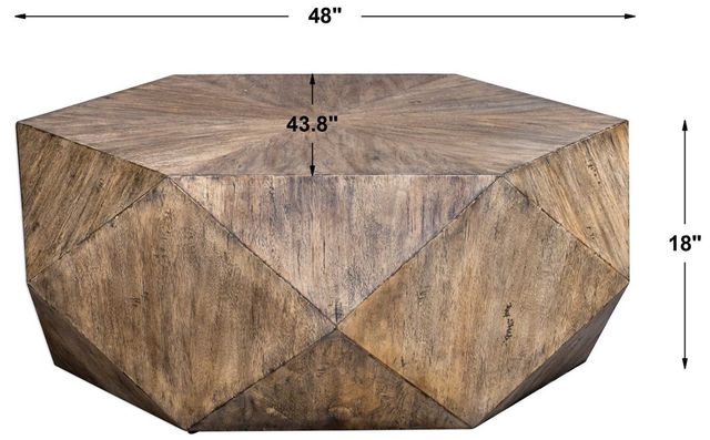 Uttermost® Volker Honey Coffee Table-2