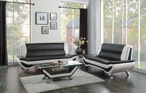 Mazin Furniture Veloce Black/White Coffee Table-2