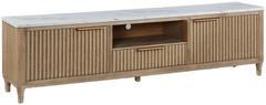 Crown Mark Kara Cerused Natural TV Stand