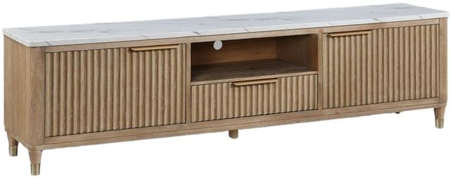 Crown Mark Kara Cerused Natural TV Stand-0
