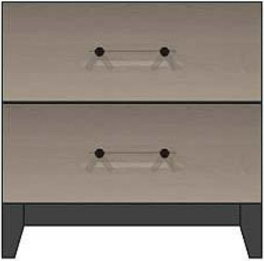 Country View Woodworking Customizable American Modern 24" Wood Legs Nightstand-0