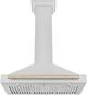ZLINE 36" Autograph Edition Satin Stainless Steel Wall Mounted Range Hood-3
