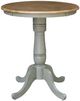 John Thomas Furniture® Dining Essentials Hickory 30" Round Dining Table with Stone Traditional Pedestal Extensions-0