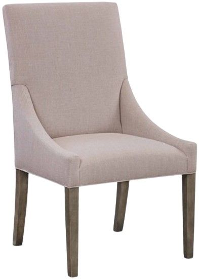 Bassett® Furniture Customizable BenchMade Anne Curved Back Oak Dining Chair-0