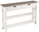 Null Furniture 6618 Gray Black Hall Console with White Base-0