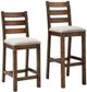 Handstone Saratoga Leg 30” Bar Chair With Fabric Seat-2