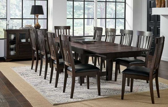 A-America® Mariposa Warm Gray Trestle Table-2