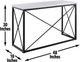 Steve Silver Co. Skyler 3-Piece White Top Occasional Table Set with Black Base-2
