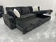 Vermont Black 2 Piece Sectional with Pop Up Sleeper and Storage Chasie ALSO AVAILABLE IN OTHER COLORS-1