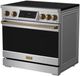 Thor Kitchen® Gordon Ramsay Collection 36" Stainless Steel Pro Style Induction Range with Tilt Panel Touch Control and Bronze Trim-3