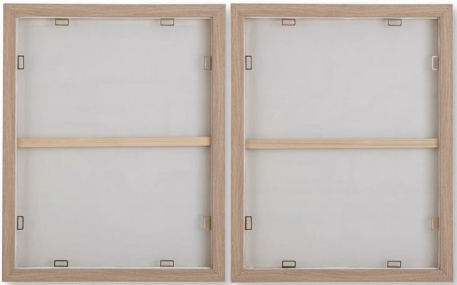 Signature Design by Ashley® Waldett 2-Piece Beige/White Wall Art Set-3