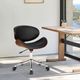 Armen Living Daphne Black/Brown Office Chair-1