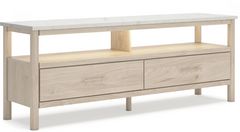 Signature Design by Ashley® Cadmori Beige/White 71" TV Stand