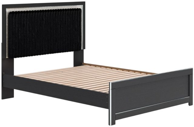 Signature Design by Ashley® Zuraleus Black Queen Upholstered Platform Bed-0
