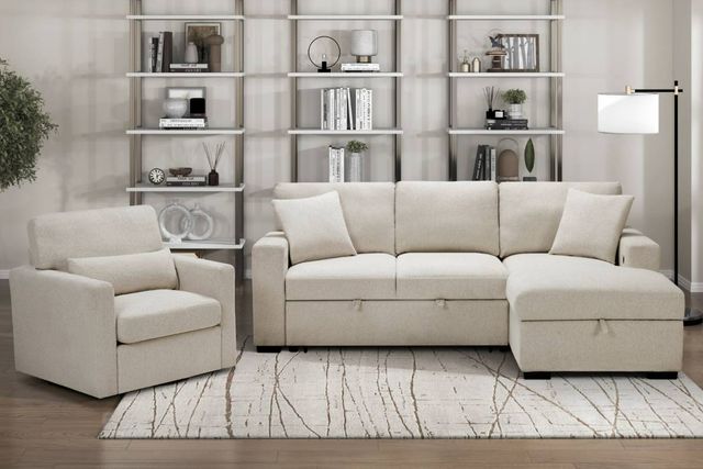 Homelegance® Pompano Beige Swivel Chair-2