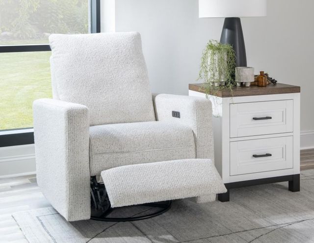 Legacy Classic Solana Biscotti/Positano Clay 33" Swivel Glider Chair-4