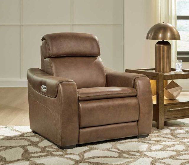 Signature Design by Ashley® Mod Media Saddle Power Recliner with Adjustable Headrest-2