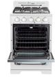 Unique Appliances 24" Marshmallow White Classic Retro Offgrid Freestanding Gas Range-1