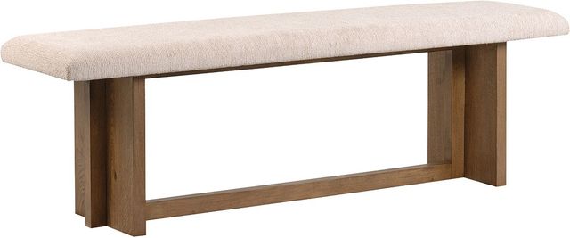 Magnussen Home® Marcel Beige/Harvest Brown Bench with Upholstered Seat-0