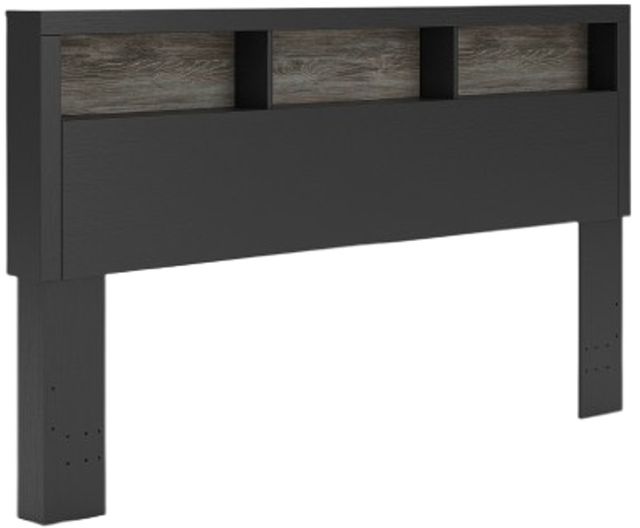 Signature Design by Ashley® Jonnifer Black/Gray King Bookcase Headboard-0