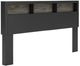 Signature Design by Ashley® Jonnifer Black/Gray King Bookcase Headboard-0