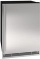 U-Line 1 Class 24" 4.8 Cu. Ft. Stainless Solid Undercounter  Freezer-0