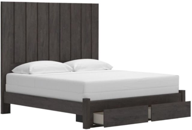 Signature Design by Ashley® Fraluna Charcoal King Storage Panel Bed-3