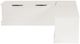 Linon Norah White Backless Breakfast Nook-5