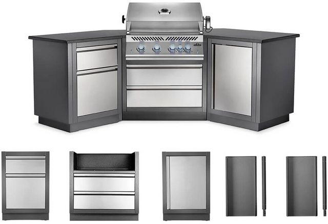 Napoleon OASIS™ 200 700 Series 112" Stainless Steel Outdoor Kitchen Kit-1