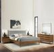 Armen Living Artemio 4-Piece Walnut Wood King Panel Bedroom Set-1