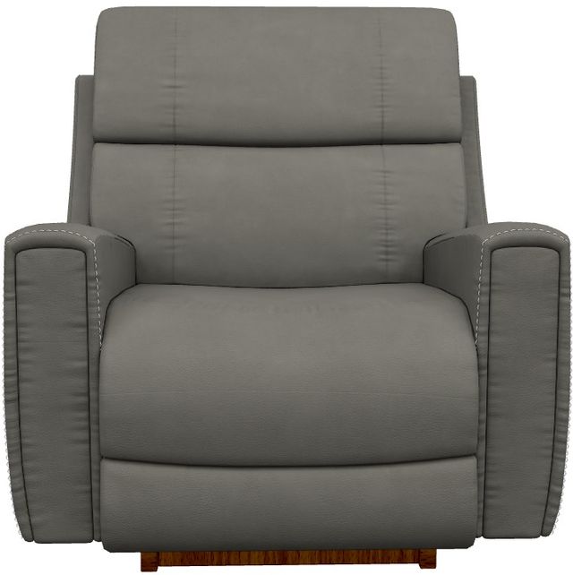 La-Z-Boy® Apollo Blue Gray Leather Power Rocking Recliner with Headrest-1