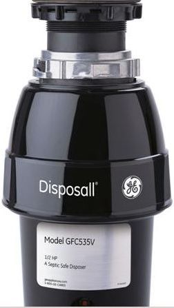 GE 1/2 HP Continuous Feed Food Waste Disposer-0