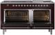 Ilve® Nostalgie II Series 60" Burgundy Pro Style Dual Fuel Range-2