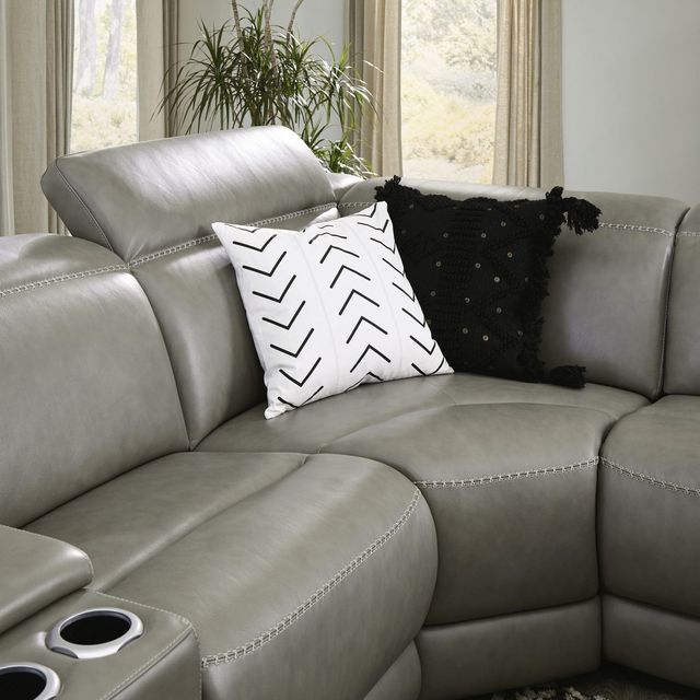 Signature Design by Ashley® Correze 5-Piece Gray Power Reclining Left-Arm Facing Sectional and Chaise-1