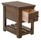 International Furniture Direct Walnut Brown Chairside Table-3