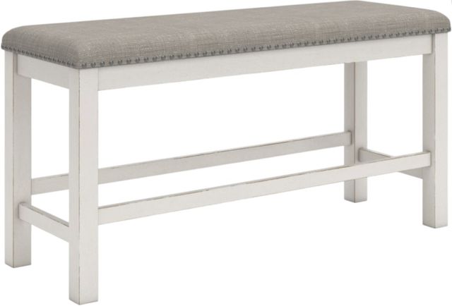 Signature Design by Ashley® Robbinsdale Antique White/Light Gray Dining Bench-0