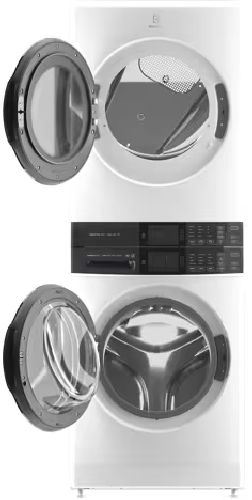 Electrolux Laundry Tower™ White Electric Laundry Center, 5.2 Cu. Ft. Washer, 8.0 Cu. Ft. Dryer-1
