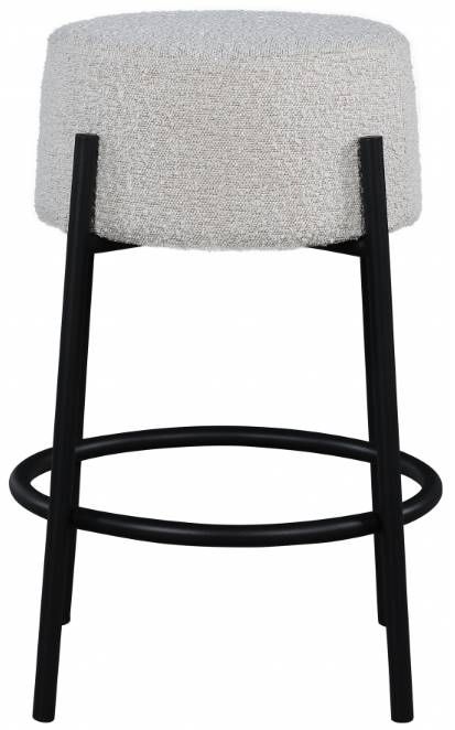 Meridian Furniture Avalon Cream/Matte Black Counter Stool-1