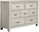 Vaughan-Bassett Rustic Cottage Rustic White Queen Sleigh Bed Collection-2
