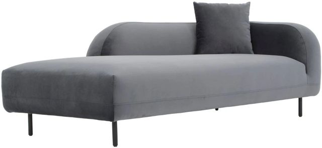 Moe's Home Collection Deleuze Anthracite Chaise-0