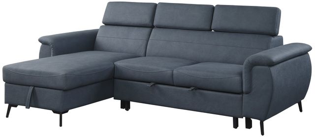 Homelegance® Cadence 2-Piece Blue Sleeper Sectional-3