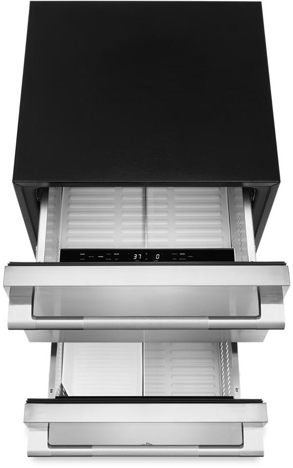 JennAir® Rise™ 24" 4.7 Cu. Ft. Stainless Steel Double Drawer Refrigerator and Freezer-1