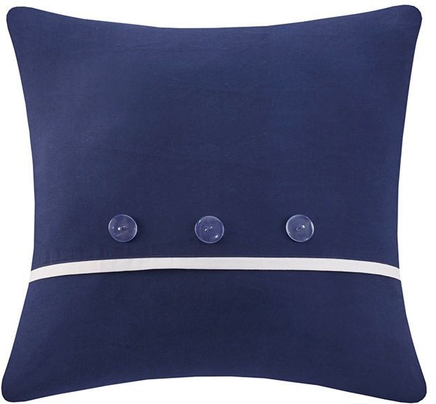 Olliix by Madison Park Essentials Navy Full Patrick Reversible Complete Bedding Set-3