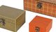 A & B Home 3-Piece Olive/Orange Box Set-1